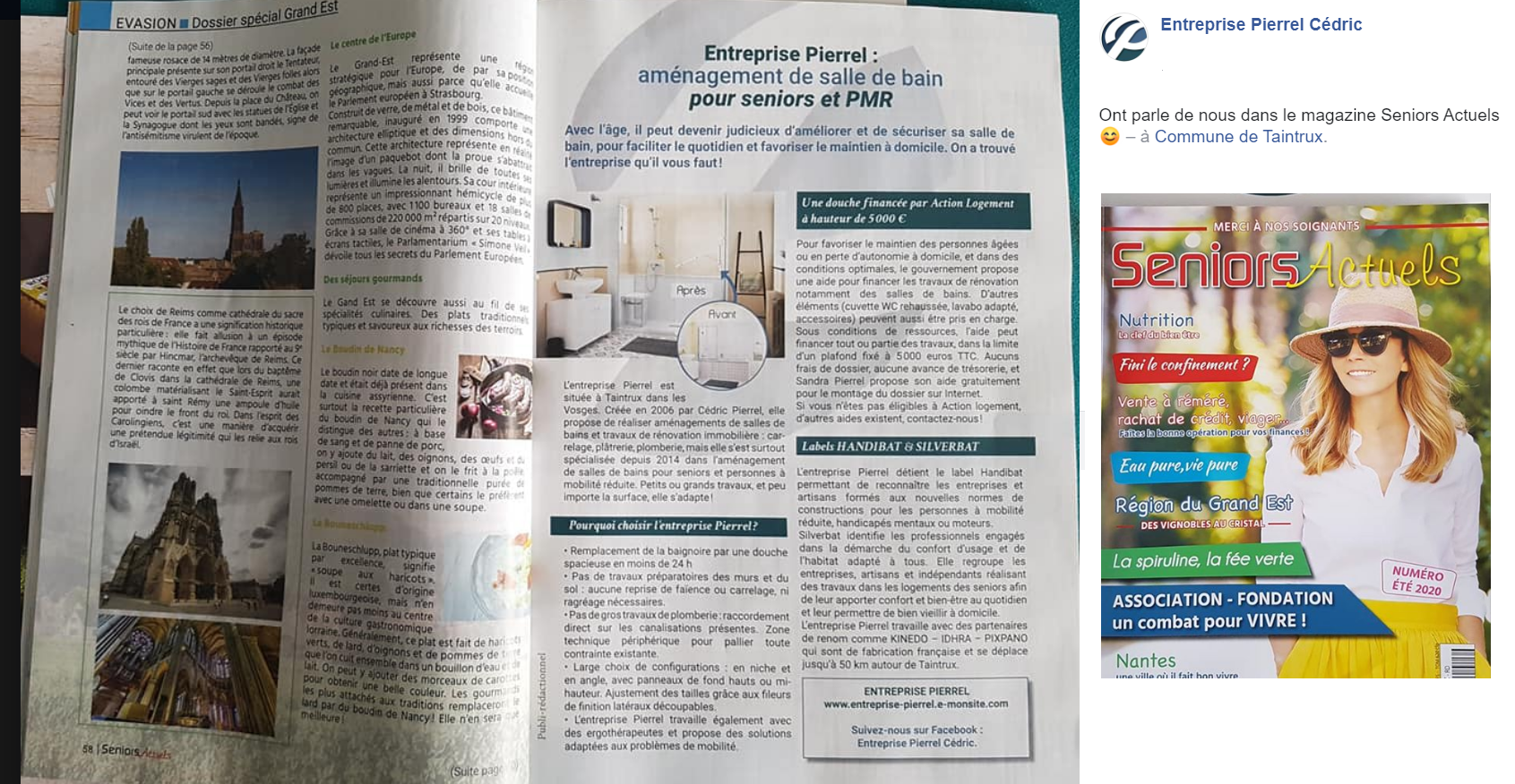 Entreprise Pierrel - 88100 Taintrux : 03.29.55.42.99.