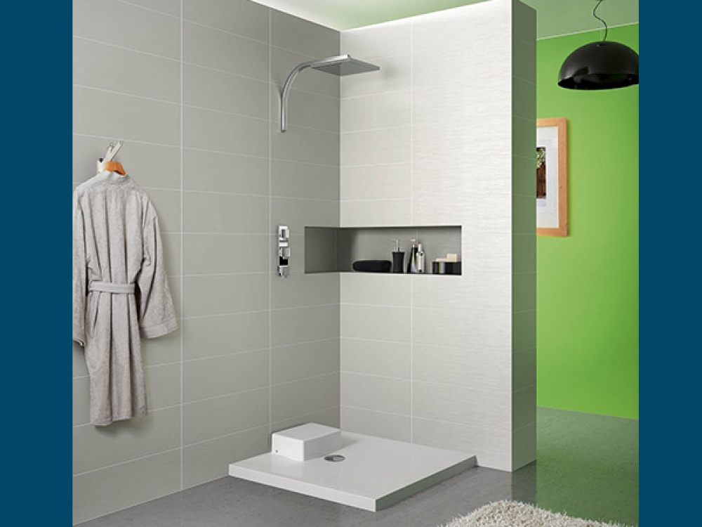 Receveur de douche Kinedo - Entreprise Pierrel 88100 Taintrux - Tél 03-29-55-42-99.